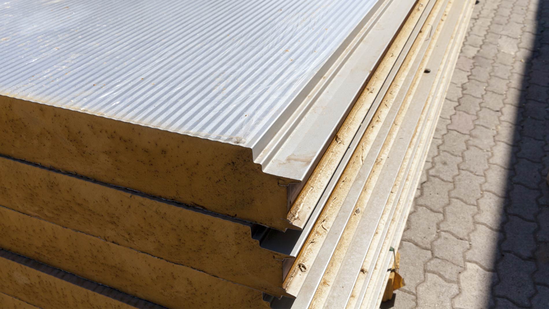 Several sandwich panels